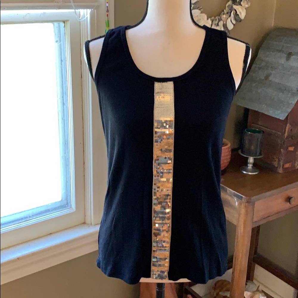 Adorable sequin embellished tank